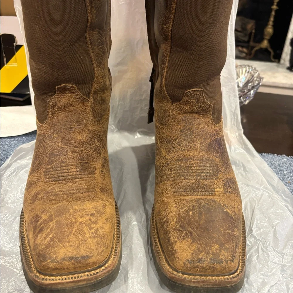 Brown Leather Justin’s Snake resistant Men's Boots - Picture 5 of 12